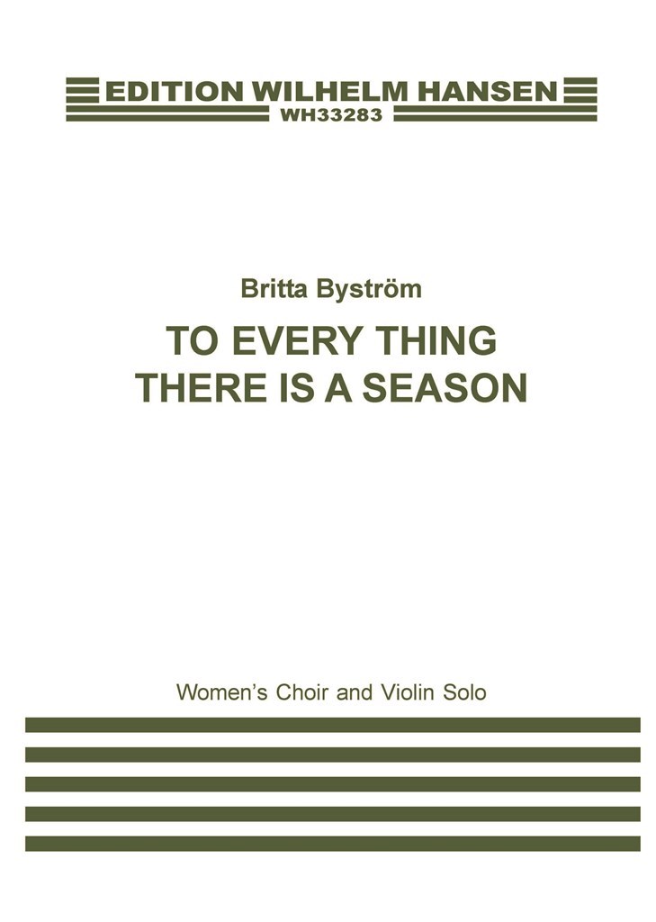 To Every Thing There Is A Season